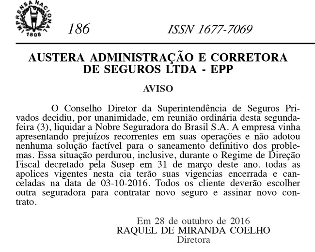 186 ISSN 1677-7069 - Diário Oficial da União - Seção 3 - Nº 211, quinta-feira, 3 de novembro de 2016